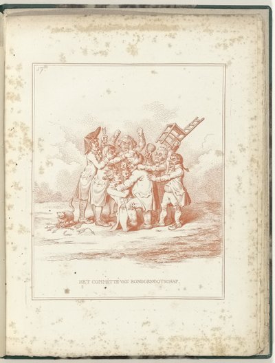 Komitet Sojuszu, 1795 Komitet Sojuszu (tytuł na obiekcie) Hollandia Regenerata (tytuł serii) autorstwa James Gillray (possibly)