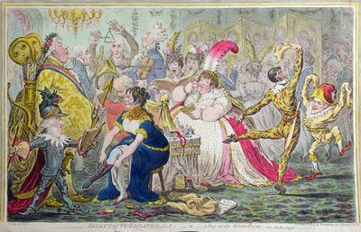 Marsz na bank, opublikowany 22 sierpnia autorstwa James Gillray