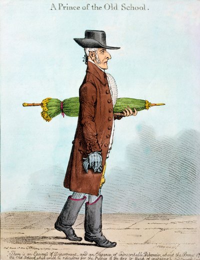 Książę starej szkoły, wydana przez Hannah Humphrey w 1800 roku (akwaforta ręcznie kolorowana) autorstwa James Gillray