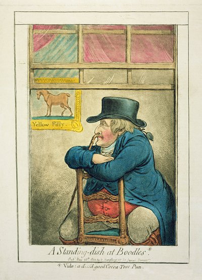 A Standing-dish at Boodles, wydana przez Hannah Humphrey, 1800 autorstwa James Gillray