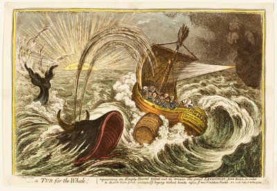 Wanna dla wieloryba! autorstwa James Gillray