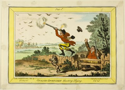 Cockney Sportsmen Shooting Flying autorstwa James Gillray