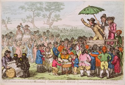 Pub Kopenhaga Dom. H. Humphrey, 1795 (druk) autorstwa James Gillray