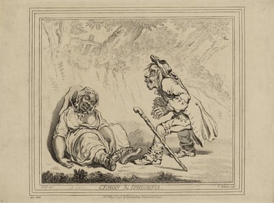 Cymon i Ifigenia, wydanie 2 maja autorstwa James Gillray