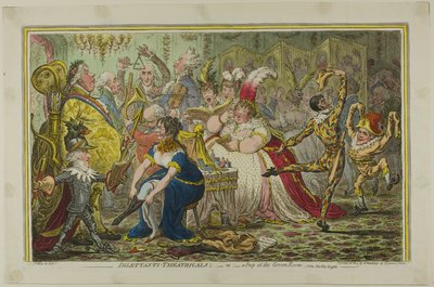 Amatorzy-teatrzyści autorstwa James Gillray