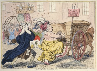 „Dyscyplina A La Kenyon”, 25 marca 1797 autorstwa James Gillray