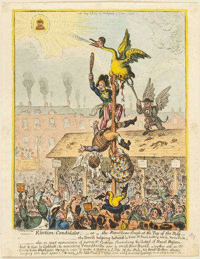 Kandydaci w wyborach autorstwa James Gillray