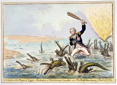 Extirpation of the Plagues of Egypt, wydane przez Hannah Humphrey w 1798 (akwaforta i grawerowanie z wc na papierze) autorstwa James Gillray