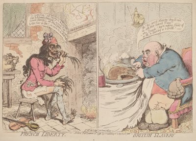 Wolność francuska i niewolnictwo brytyjskie autorstwa James Gillray