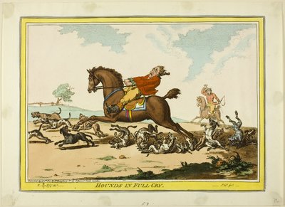 Ogary w pełnym płaczu autorstwa James Gillray