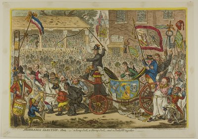 Wybory w Middlesex autorstwa James Gillray
