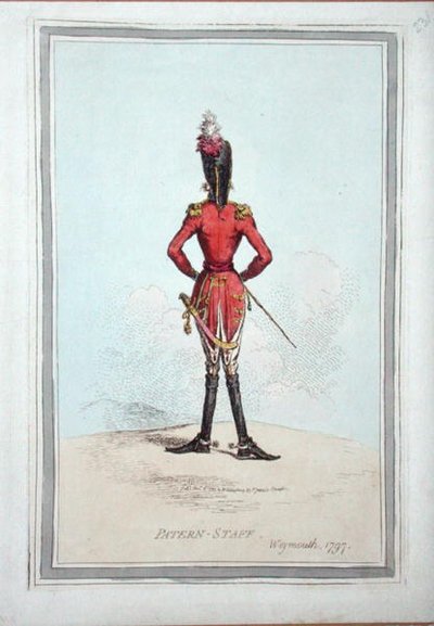 Pattern-Staff, wydana przez Hannah Humphrey w 1797 r. (akwaforta ręcznie kolorowana) autorstwa James Gillray