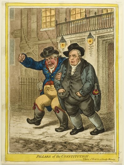 Filary konstytucji autorstwa James Gillray