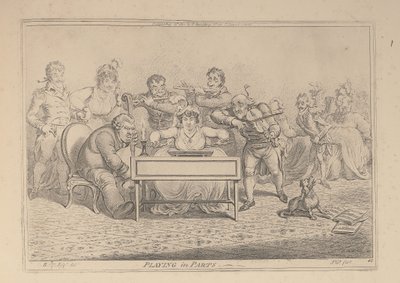 Gra w rolach autorstwa James Gillray