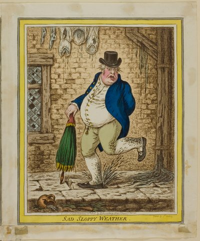 Smutna niechlujna pogoda autorstwa James Gillray