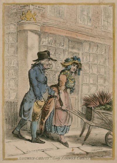 Kanapka-Marchew - Lady Sandwich Marchewka autorstwa James Gillray