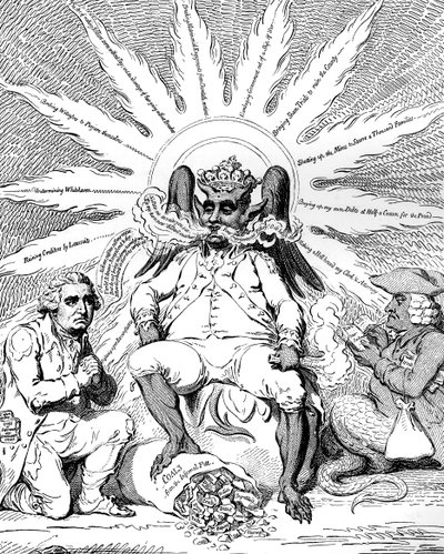 Szatan w całej swojej Chwale..., 1792. autorstwa James Gillray