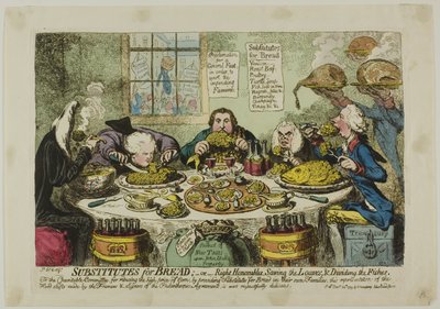 Substytuty chleba autorstwa James Gillray
