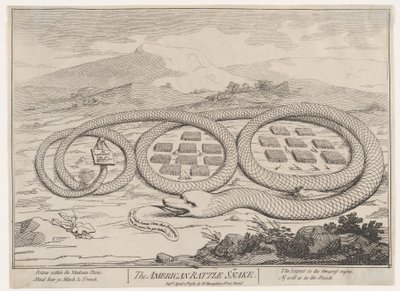 Amerykański grzechotnik, 12 kwietnia 1782., 12 kwietnia 1782. autorstwa James Gillray.