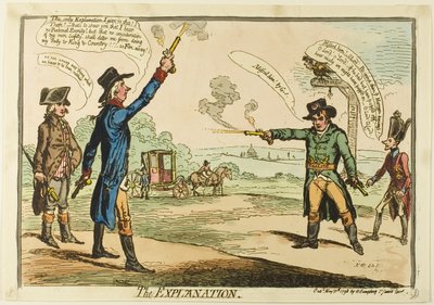 Wyjaśnienie autorstwa James Gillray