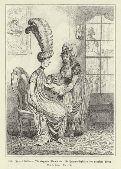 Modna mama autorstwa James Gillray