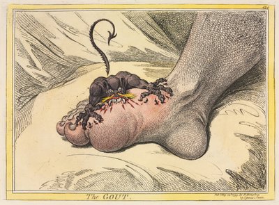Podagra autorstwa James Gillray