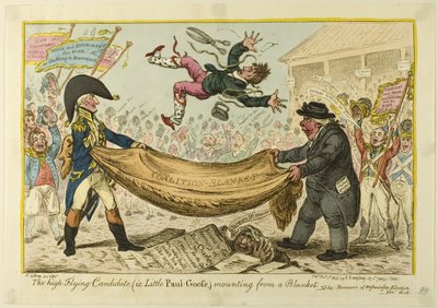 Wysoko latający kandydat autorstwa James Gillray
