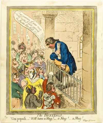 The Hustings autorstwa James Gillray