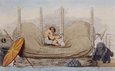 Incubus 1784 (akwaforta ręcznie kolorowana) autorstwa James Gillray