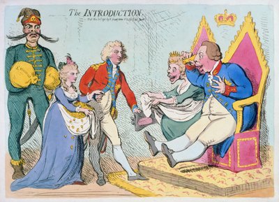 Wprowadzenie, wydane przez Hannah Humphrey, 1791 (akwaforta ręcznie kolorowana) autorstwa James Gillray