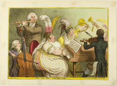 Orkiestra Pic-Nic autorstwa James Gillray