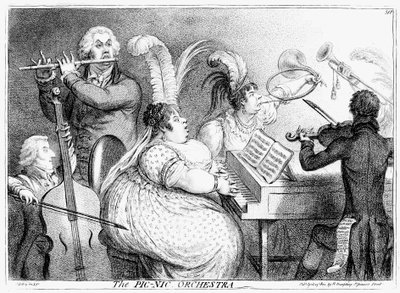 Orkiestra Pic-Nic, James Gilray, 1802 autorstwa James Gillray