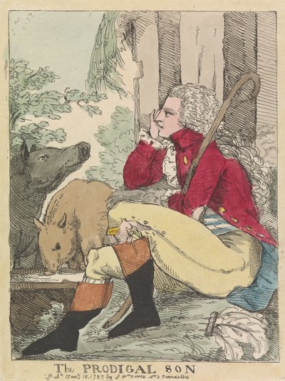 Syn marnotrawny autorstwa James Gillray