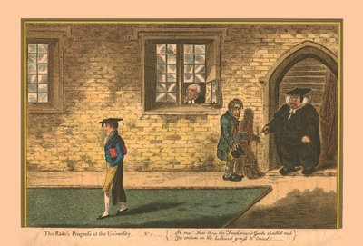Postęp Grabiów na Uniwersytecie - nr 2, 1806. autorstwa James Gillray