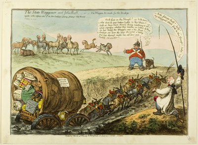 Stan Waggoner i John Bull autorstwa James Gillray