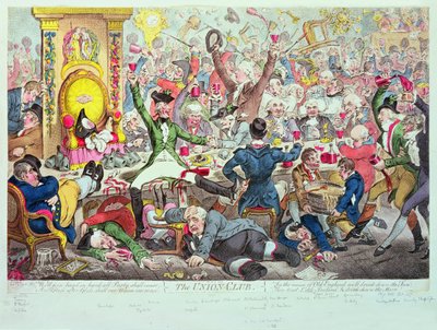 Klub Unii autorstwa James Gillray