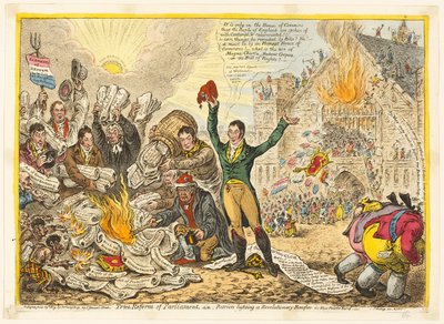 Prawdziwa reforma parlamentu autorstwa James Gillray