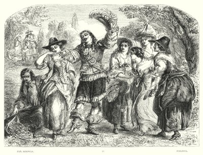 Childe Harold Lorda Byrona, Canto I, strofa 9 (grawerowanie) autorstwa James Godwin