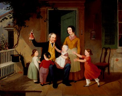 Wizyta dziadka, ok. 1850 r. autorstwa James Goodwin Clonney