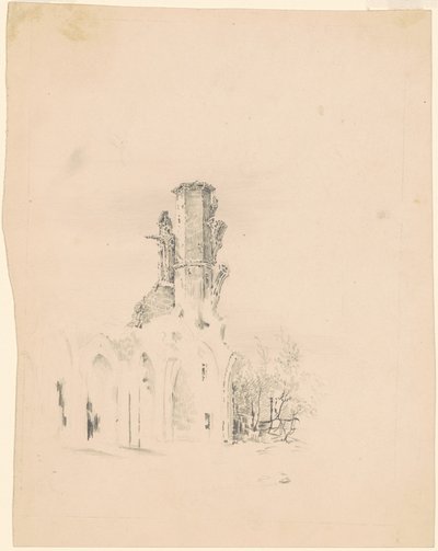 Gotycka ruina autorstwa James Goodwyn Clonney