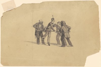 Studium do „Szkolenia Milicji” [odbyt] autorstwa James Goodwyn Clonney