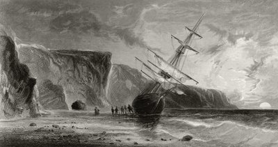 Północ we wrześniu, grawerowane przez G. Ulmana, z „Arctic Explorations in the Years 1853, 54, 55”, tom I, autorstwa doktora Elisha Kent Kane (1820-57), opublikowanej w Filadelfii, 1856 autorstwa James Hamilton
