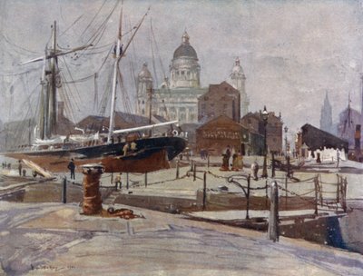Biura zarządu doku z doku Canning Graving Dock autorstwa James Hamilton Hay