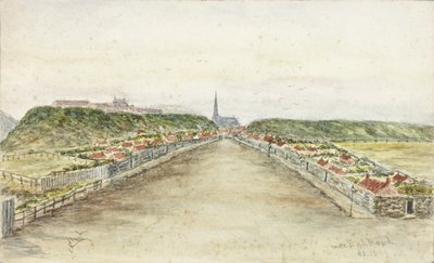 Mile End Road (akwarela i kolor nadwozia na papierze) autorstwa James Henry Cleet