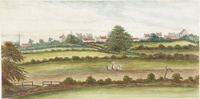 Monkseaton z Północy (akwarela, ołówek i bodycolor na papierze) autorstwa James Henry Cleet