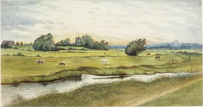 Ryton Meadows (akwarela i bodycolor na papierze) autorstwa James Henry Cleet