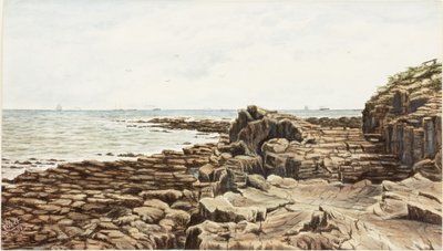 Tynemouth z Sharpness Point (akwarela i farba do ciała na papierze) autorstwa James Henry Cleet