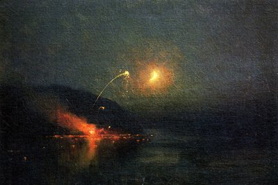 Fajerwerki po drugiej stronie Potomaku, 1902 r. autorstwa James Henry Moser