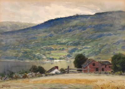 Hill and Lake, koniec XIX i początek XX wieku. autorstwa James Henry Moser
