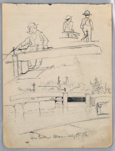 Otwórz zamek, Akron, Ohio autorstwa James Henry Moser